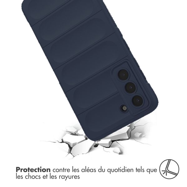 imoshion Coque arrière EasyGrip Samsung Galaxy S21 FE - Bleu foncé