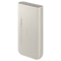 Samsung Batterie externe 20 000 mAh - Charge rapide 45 Watt - 3x USB-C - Beige