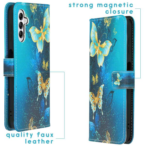 imoshion Coque silicone design Samsung Galaxy A14 (5G) - Blue Butterfly