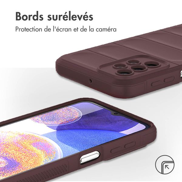 imoshion Coque arrière EasyGrip Samsung Galaxy A23 (5G) - Aubergine