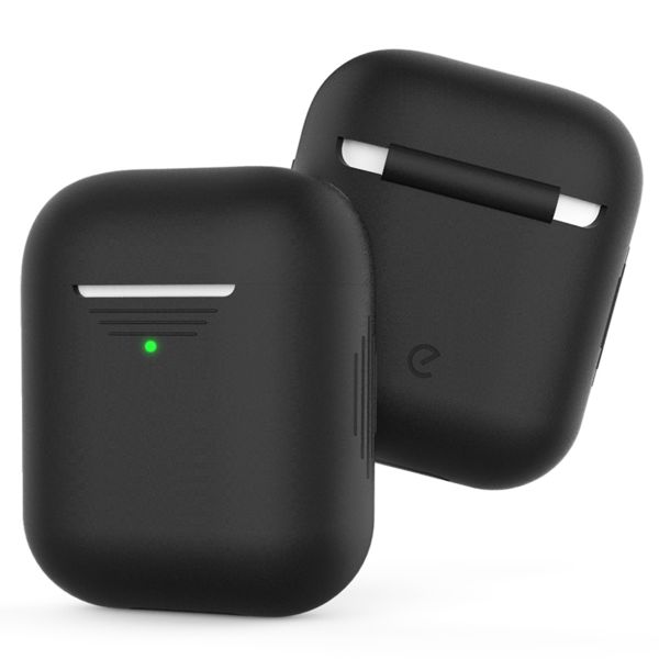 KeyBudz Coque Elevate Protective Silicone Apple AirPods 1 / 2 - Black