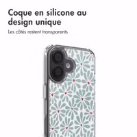 imoshion Coque Design Apple iPhone 16 - Bloom Love Sage Green