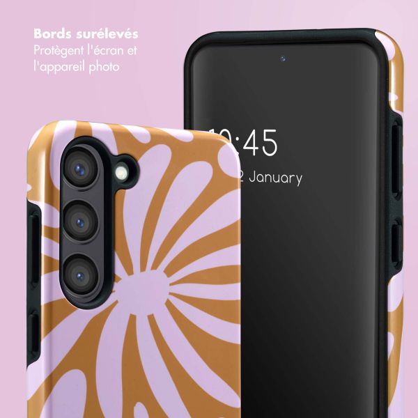 Selencia Coque arrière Vivid Samsung Galaxy S23 - Modern Bloom Pink