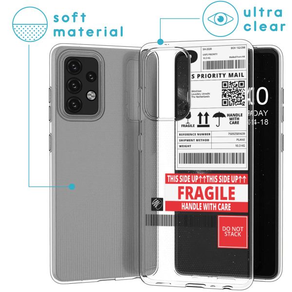 imoshion Coque Design Samsung Galaxy A52(s) (5G/4G) - Shipping label