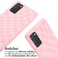 imoshion Coque design en silicone avec cordon Samsung Galaxy S20 FE - Retro Pink