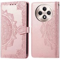 imoshion Etui de téléphone portefeuille Mandala Oppo Reno 12F 5G - Rose Dorée