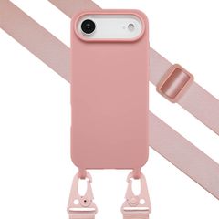 Selencia Coque silicone avec cordon amovible Apple iPhone Air - Sand Pink