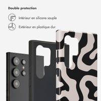 Selencia Coque arrière Vivid Samsung Galaxy S24 Ultra - Art Wave Black