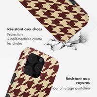 Selencia Coque arrière Vivid avec MagSafe Apple iPhone 16 Pro - Pied-de-Poule