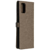 Etui de téléphone portefeuille Samsung Galaxy A71 - Gris