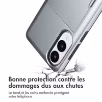 imoshion Coque arrière avec porte-cartes Samsung Galaxy S25 Edge - Gris