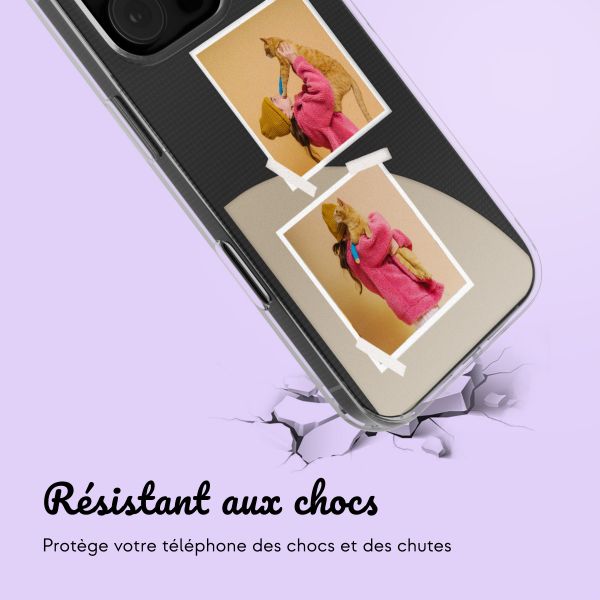 Coque personnalisée avec pellicule N°2 iPhone 16 Pro Max - Transparent