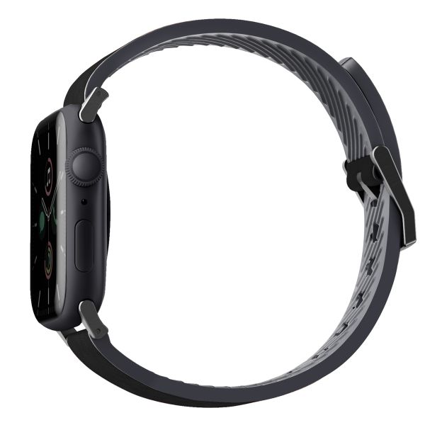 Uniq Bracelet cuir Straden Waterproof Apple Watch Series 1 á 10 / SE / Ultra (2) (44/45/46/49 mm) - Noir Minuit