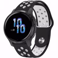 imoshion Bracelet sport en silicone  - Connexion universelle 22 mm - Black & White