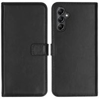 Selencia Étui portefeuille en cuir véritable Samsung Galaxy A14 (5G/4G) - Noir