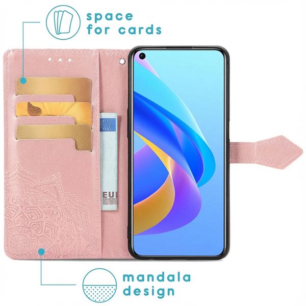imoshion Etui de télephone Mandala Oppo A76 (4G) - Rose Doré