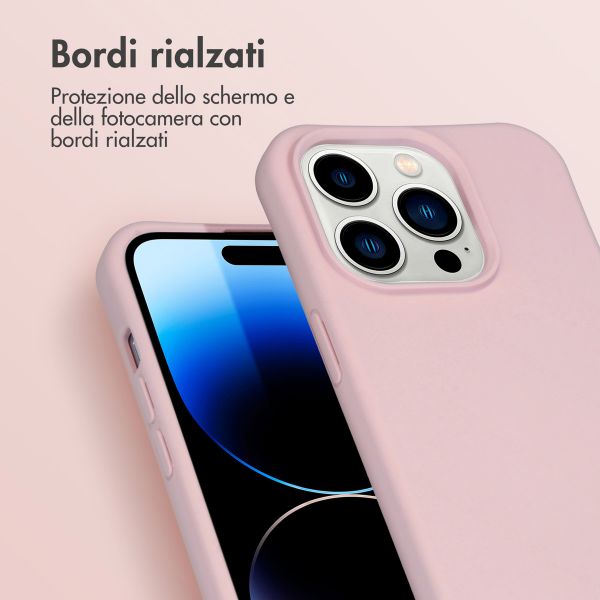 imoshion Coque de couleur avec cordon amovible Apple iPhone 14 Pro - Rose