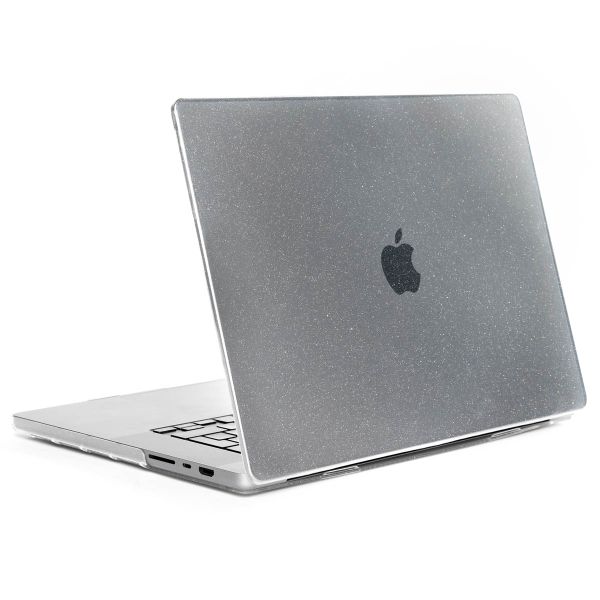 Selencia Coque Paillettes Apple MacBook Pro 14 pouces (2021 / 2023 M3 chip / 2024 M4 chip / 2025 M5 chip) - Transparent