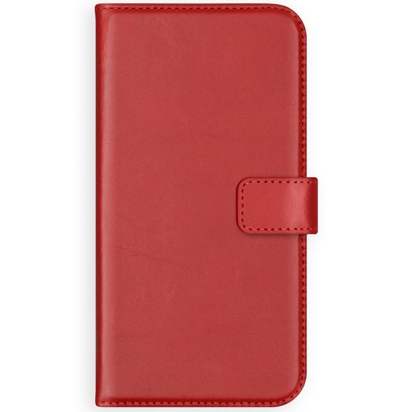 Selencia Étui portefeuille en cuir véritable Apple iPhone 12 Mini - Rouge