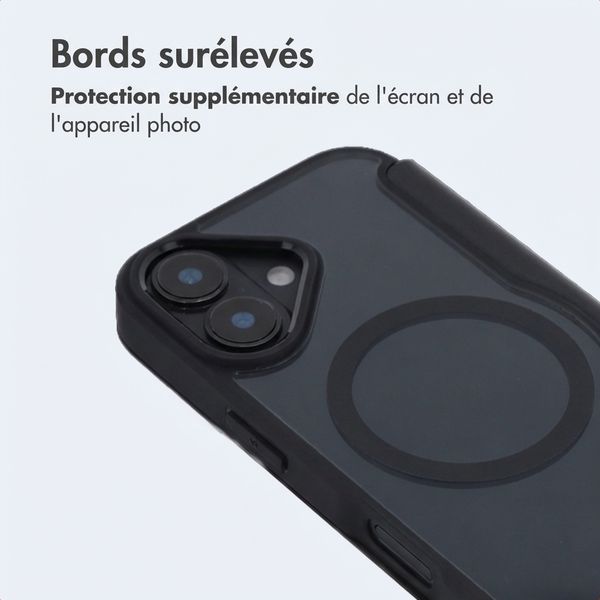 imoshion Bookcase transparente avec MagSafe Apple iPhone 17 - Noir