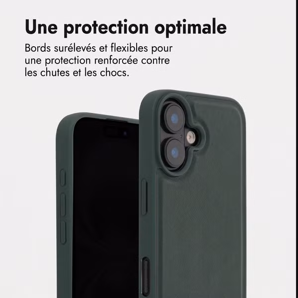 Accezz Coque arrière Edge avec MagSafe Apple iPhone 16 - Vert