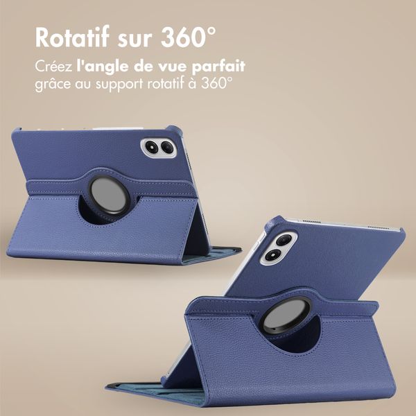 imoshion Coque tablette rotatif à 360° Xiaomi Redmi Pad 2 Pro - Bleu foncé