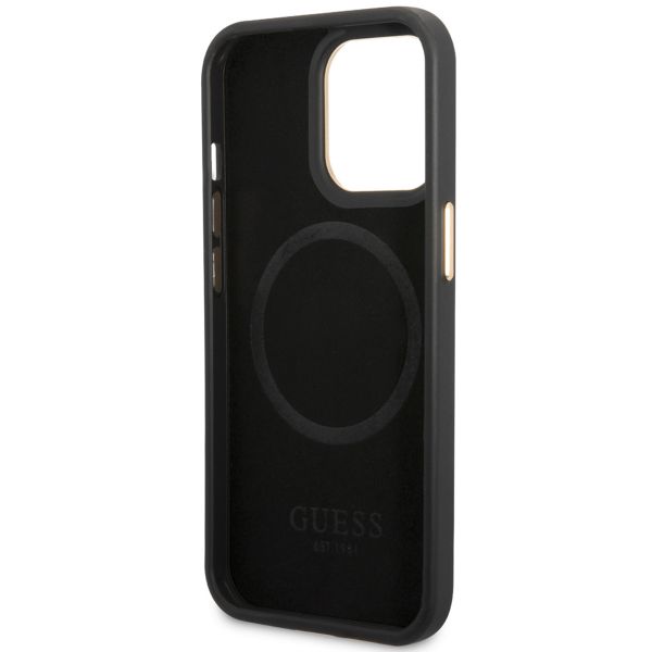 Guess Coque 4G Logo Monogram MagSafe Apple iPhone 14 Pro - Noir
