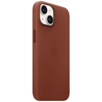 Apple Coque Leather MagSafe iPhone 14 - Umber