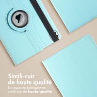 imoshion Coque tablette rotatif à 360° iPad Air 11 pouces (2024) M2 / Air 5 (2022) / Air 4 (2020) / Pro 11 (2018/2020) - Bleu clair