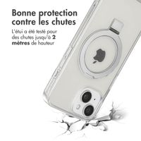 Accezz Coque Ring Stand avec MagSafe Apple iPhone 15 - Transparent