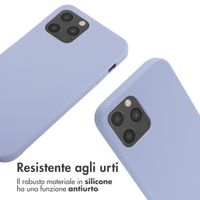 imoshion Coque en silicone avec cordon Apple iPhone 12 (Pro) - Violet
