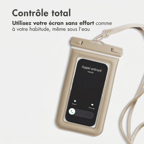 imoshion Floating Waterproof Pouch - Coque de téléphone universelle étanche - Beige