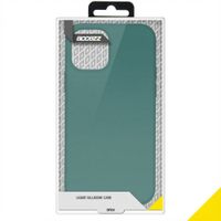 Accezz Coque Liquid Silicone Apple iPhone 12 (Pro) - Vert foncé