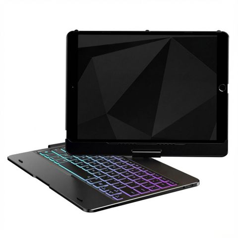 Accezz Étui de tablette Clavier QWERTY iPad 10.2 pouces (2019/2020/2021) / iPad Pro 10.5 (2017) - Noir