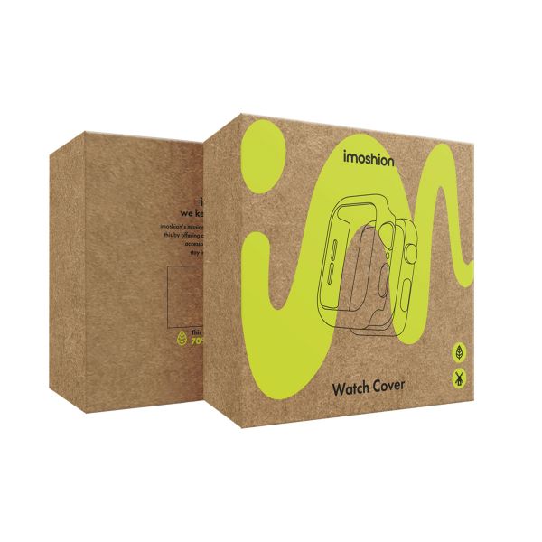 imoshion Coque rigide brillante à couverture complète pour Apple Watch Series 4 / 5 / 6 / SE - 40 mm - Argent