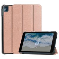 imoshion Coque tablette Trifold Nokia T10 - Rose Dorée