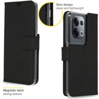 Accezz Étui de télephone Wallet Oppo Reno 8 Pro 5G - Noir