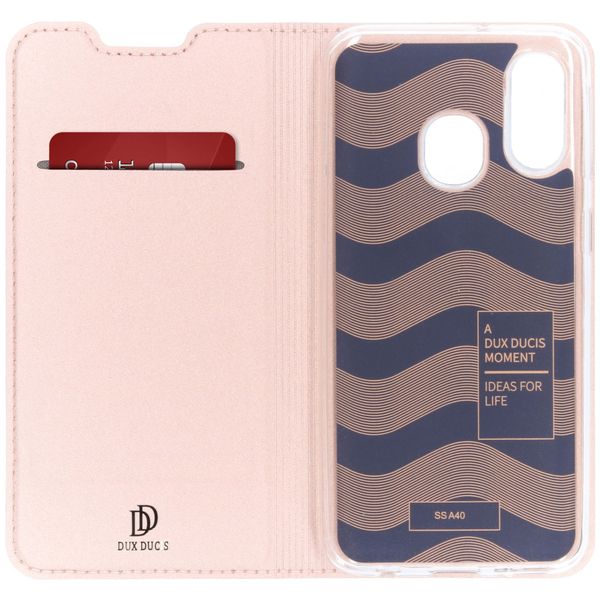 Dux Ducis Étui de téléphone Slim Samsung Galaxy A40 - Rose Champagne