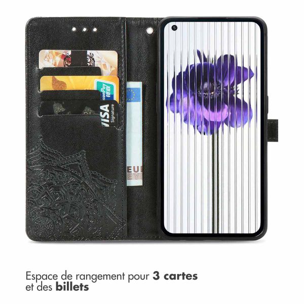 imoshion Etui de téléphone portefeuille Mandala Nothing Phone (1) - Noir