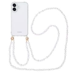 imoshion Coque avec dragonne + bracelet iPhone 16 - Perles Cœurs