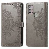imoshion Etui de télephone Mandala Motorola Moto G30 / G20 / G10 (Power) - Gris