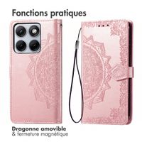 imoshion Etui de télephone Mandala Motorola Edge 70 Fusion - Rose Gold