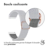 imoshion Bracelet en nylon élastique  - Connexion universelle 22 mm - Blanc