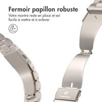 imoshion Bracelet en acier Apple Watch Series 1 á 10 / SE / Ultra (2) (44/45/46/49 mm) - Starlight