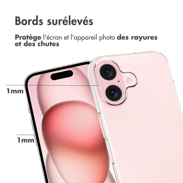 Accezz Coque Clear Apple iPhone 16 - Transparent