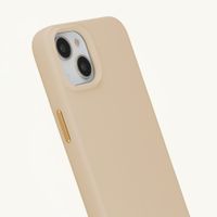Selencia Coque arrière Rivièra avec MagSafe avec crochets amovibles Apple iPhone 15 - Milky Latte