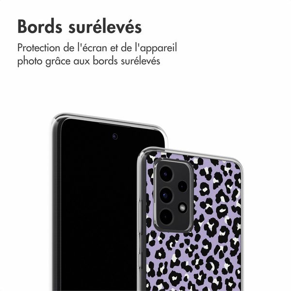imoshion Coque Design Samsung Galaxy A52(s) (5G/4G) - Leopard Lilac