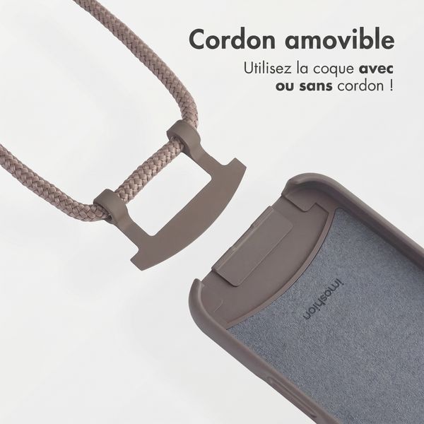 imoshion Coque arrière Color avec cordon amovible et MagSafe Samsung Galaxy S26 Ultra - Black Coffee