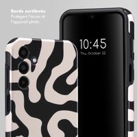 Selencia Coque arrière Vivid Tough Samsung Galaxy A15 (5G/4G) - Art Wave Black