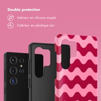 Selencia Coque arrière Vivid Samsung Galaxy S25 Ultra - Wave Vibes Lipstick